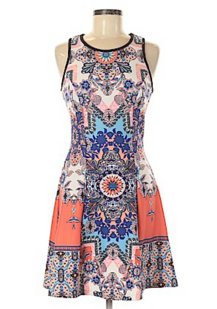 My Michelle Brightly Patterned Dress